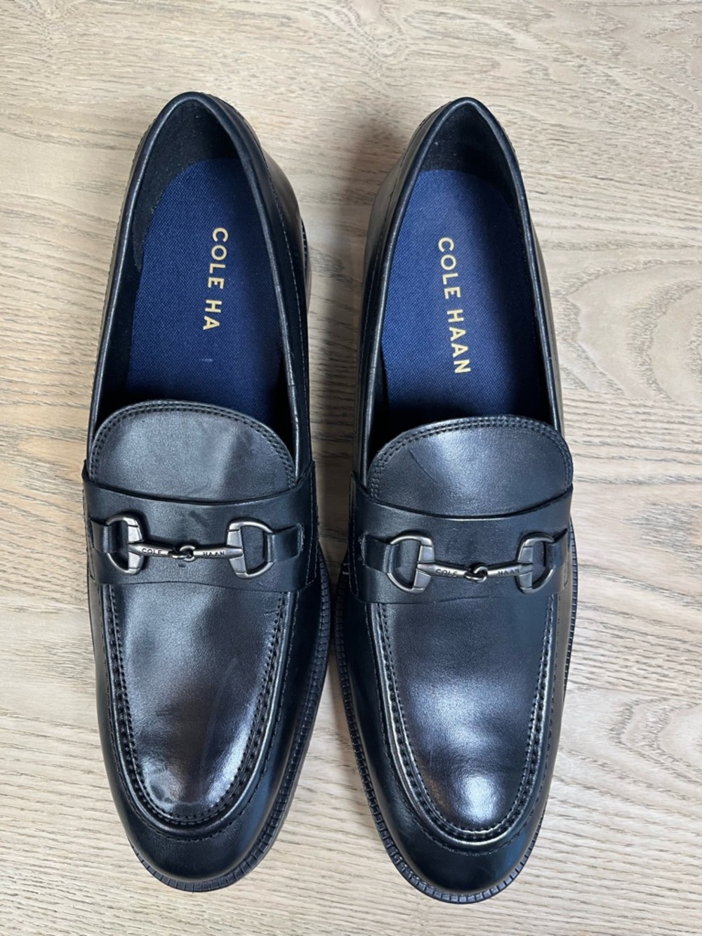 Cole Haan Men’s Modern Essentials Bit Loafer Black Leather Dress Shoe Size 10 - Picture 3 of 9